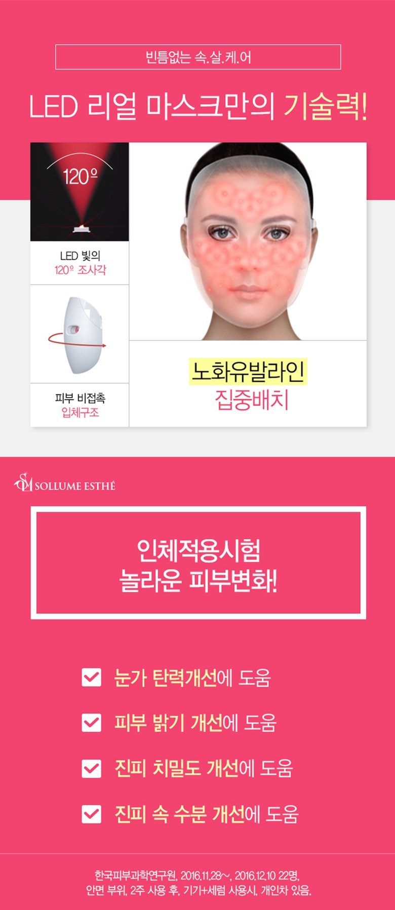 솔루미에스테 LED 리얼 피부미용 마스크