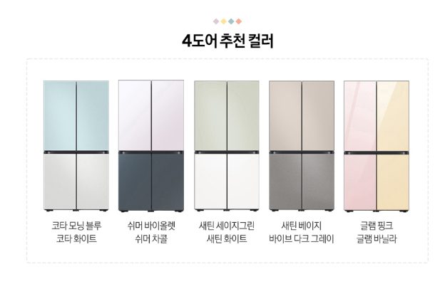 삼성전자 비스포크 RF85C91D1AP 1등급 4도어 푸드쇼케이스 냉장고