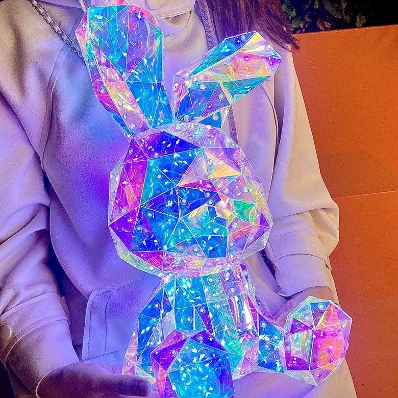 무드등 수유등 토끼 LED홀로그램 인테리어조명 수면등 침실무드등